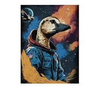 Puzzle for Teenagerss 52x38cm/1000pcs Space Duck Explorer Jigsaws for Adults Hands-on Game Precision Cutting Unique Birthday And Gifts 52x38cm/1000pcs