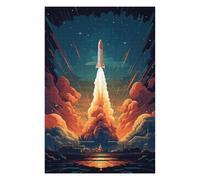 Puzzle for Teenagerss 75x50cm/1000pcs Blast Off Space Rocket Adult Puzzles Hands-on Game But Fun And Humorous Help The Brain Exercise 75x50cm/1000pcs