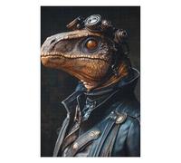 Puzzle for Teenagerss 75x50cm/1000pcs Cool Steampunk Dinosaur Jigsaws for Adults Relaxing Games Perfect Decoration Unique Birthday And Gifts 75x50cm/1000pcs