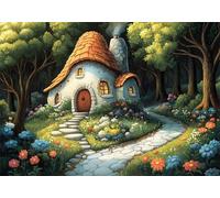 puzzle Forest Small Jigsaws Pieces for Adults 122x81cm,3000pcs Wooden Difficult 3000 Piece Jigsaw Puzzles Cabin Decompressing IQ Game Game Challenge Toy for Adults and Kids Age 14 Years Up P-816