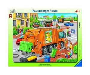 Puzzle Framed 35Pcs Garbage Truck Ravensburger Puzzle Top