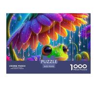 Puzzle Frog 1000 Piece Jigsaw Challenge Toy Cute Animal Theme Home Decoration Ladies' Gifts for Kids And Adults 70x50cm/1000pcs