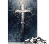 Puzzle für Erwachsene 1000 Das weiße Kreuz Puzzle Puzzles für Erwachsene Lernspiel Herausforderung Spielzeug 1000 Teile (38x26cm)