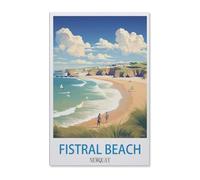 Puzzle Für Erwachsene 1000 Teile DIY Holz puzzles Erwachsene Kinder puzzle Klassisches Puzzle,Strand-Newquay-Vintages Reise-Plakat,1000 Teile Puzzle Geschenke Für Liebhaber Oder Freunde(75x50cm)-E71