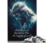 Puzzle für Erwachsene, 1000 Teile, Jesus Christus, Lamm von Gott, Papierpuzzles für Erwachsene, nachhaltige Puzzlespiele, Halloween-Geschenke, 1000 Stück (75 x 50 cm)