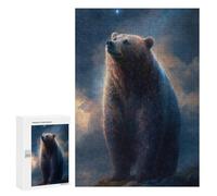 Puzzle Für Erwachsene 300 PCS Puzzle Magical Celestial Bear Art Print Lustige Und Humorvolle Puzzles Für Erwachsene Zum Geburtstag, Weihnachten - Ideal Als Geschenk 300 PCS