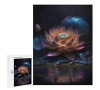 Puzzle Für Erwachsene 500 PCS Puzzles Enchanted Lotus Pond Reflection Puzzles Für Erwachsene Geburtstagsgeschenk Eltern-Kind-Interaktion Spielzeug Intellektuelles Spiel 500 PCS
