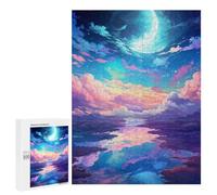 Puzzle Für Erwachsene 500 PCS Puzzles Magical Moonlit Reflections Puzzles Für Erwachsene Geburtstagsgeschenk Eltern-Kind-Interaktion Spielzeug Intellektuelles Spiel 500 PCS