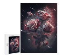 Puzzle Für Erwachsene 500 PCS Puzzles Roses in Space Art Print Puzzles Für Erwachsene Geburtstagsgeschenk Eltern-Kind-Interaktion Spielzeug Intellektuelles Spiel 500 PCS