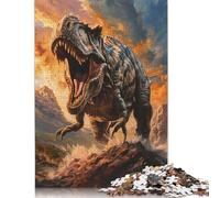 Puzzle für Erwachsene, 500 Teile, Roaring TRex Might, Puzzles für Erwachsene, kreative Holzpuzzles, anspruchsvolles Spiel, 500 Teile (52 x 38 cm)