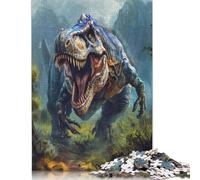 Puzzle für Erwachsene, Roaring T-Rex, 500 Teile, Puzzle aus Holz, Puzzles für 18-Jährige und älter, tolles Geschenk für Erwachsene, 500 Teile (52 x 38 cm)