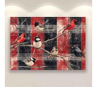 Puzzle Fun 1000 Pieces for Adults Cardinals and Titmice on a Branch Challenging Educational Toys Entertainment Retro Home Decoration Gifts