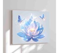 Puzzle Fun 1000 Pieces for Adults Vintage Butterflies and White Flowers Blooming in Water Holiday Fun and Modern Summer Home Decor