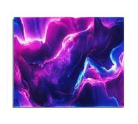 Puzzle Fun 1000 Pieces for Adults with Neon Highlights on Black Background Art Education Challenge Wooden Puzzle Gift Wall Decoration