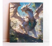 Puzzle Fun 500 Pieces for Adults Dragon Pattern Dragon Wall Dark Academy Home Decoration for Puzzle Lovers