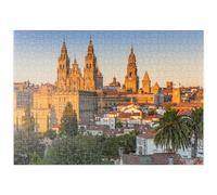 Puzzle Galaxy Cathedral of Santiago de Compostela in the Evening - Premium 1000 Pieces Jigsaw Puzzle 26x38cm