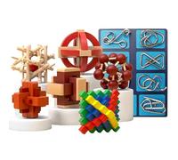 Puzzle Game - Linked Detangling Toy - Logical Intellectual Toys - For Girls Early Learning Skill Building Classroom School Home Travel Nursery