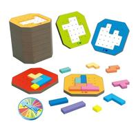Puzzle GamesBlocks Puzzle 128Pcs Set, Safe EVA Pattern Blocks Educational Brain-Boosting Parent-Child Games with Multiple Gameplay, Mind-Building Puzzles for Kids Puzzles for Kids Brain Games