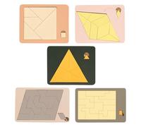 Puzzle - Geometric Triangle Educational Toys, Game with Puzzle Shapes, for Children Teens Office School Living Room Travel Party Birthday