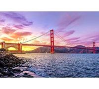 Puzzle Golden Gate Bridge San Francisco California 1000-piece puzzles 26x38CM