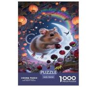 Puzzle Guinea Pig 1000 Piece Challenge Toy for Adults,Fantasy Night Scene Impossible Jigsaw Puzzles 1000 Piece Educational Game Home Decoration 70x50cm/1000pcs