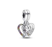 Puzzle Hearts Splitable true friend Dangle charm for women bracelet