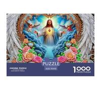 Puzzle Jesus - Religion 1000 Piece Jigsaw Challenge Toy Christian Themes Home Decoration Gifts for Men for Kids And Adults 70x50cm/1000pcs