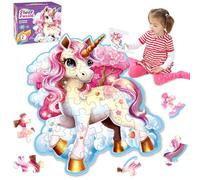 Puzzle Kids 3 4 5 6 7 Years, 45 Pieces Unicorn Puzzle, Kids Puzzle for Girl Puzzle Educational Gifts Montessori Unicorns for Girls