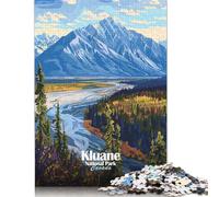 Puzzle Kluane National Park Canada Landscape 1000 Piece Jigsaw Puzzle for Adults And Paper Jigsaw Puzzles Suitable for Adults And Teens 18+ Gift For Birthdays 38x26cm/1000pcs
