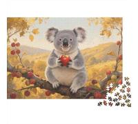 Puzzle Koala 1000 Piece Challenge Toy for Adults,Autumn Orchard Impossible Jigsaw Puzzles 1000 Pieces Educational Games for Adults Or Families 1000pcs (75x50cm)