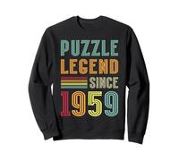 Puzzle Legend Since 1959 Jigsaw Puzzle 66th Birthday Puzzles Sweatshirt