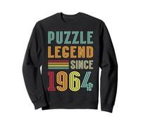 Puzzle Legend Since 1964 Jigsaw Puzzle 61st Birthday Puzzles Sweatshirt