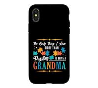 Puzzle Lover Grandma Puzzling Case for iPhone X/XS