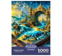 Puzzle Magic Book 1000 Pieces Puzzles for Adults Puzzle Games The World in Books Decoration Puzzle Gifts for Men for Both Adults And Children 70x50cm/1000pcs