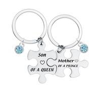 Puzzle Matching Keyring for Mum Gift from Daughter Son Christmas Birthday Presents Mother and Daughters Gifts for Mother and Sons Present for Mummy Mama Mum Matching Keyring (Son)