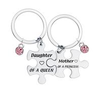 Puzzle Matching Keyring for Mum Gift from Daughter Son Christmas Birthday Presents Mother and Daughters Gifts for Mother and Sons Present for Mummy Mama Mum Matching Keyring (Daughter)