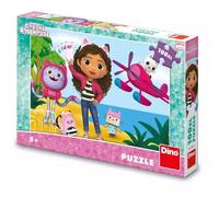 Puzzle maxi 100 elementów. Koci Domek Gabi. Podróżnicy - Dino