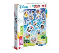Puzzle maxi 24 elementy. Supercolor. Świat Disneya - Clementoni