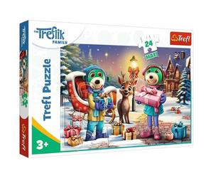 Puzzle Maxi 24 Winter Time With Ikis Trefl Puzzle Top