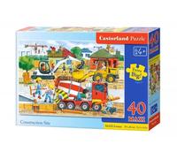 Puzzle maxi 40 elementów. Na budowie - Castorland