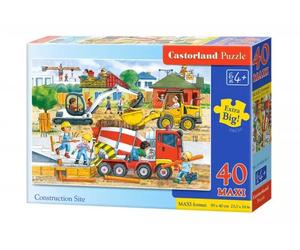 Puzzle maxi 40 elementów. Na budowie - Castorland