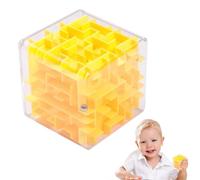 Puzzle Maze Cube - Interactive Ball Labyrinth for Skill Practice Play | Portable Logic Toy with Smooth Tracks, Great for Improving Patience Coordination and Cognitive Skills in Home 2.36x2.36x2.36 in