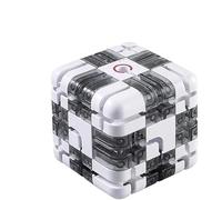 Puzzle Maze Cube,Large Labyrinth 3D Puzzle Maze Cube - Engaging Brain Teaser Toy,Marble Magic Challenge m azes Ball,Boosts Cognitive Skills,Stress Relief & Logic Development (Black White)