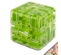 Puzzle Maze Cube, Large Labyrinth 3D Puzzles Maze Cube - 2025 New Engaging Brain Teaser Toy, Relief Items Cool Stuff Sensory Toys for Party Favors Prizes Educational Adults (Green)