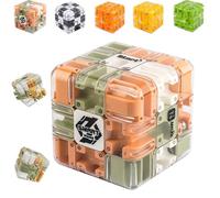 Puzzle Maze Cube, Large Labyrinth Puzzle Maze Cube - Engaging Brain Teaser Toy, Marble Magic 3x3 Challenge Mazes Ball for Stress Relief, for Friend Family Colleague (#A)