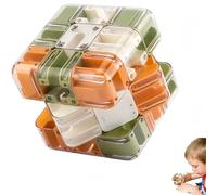 Puzzle Maze Cube, Marble Challenge mazes Ball, Engaging Brain Teaser Toy, Spatial Awareness Brain Training Toy, for Stress Relief & Logic Development (A)