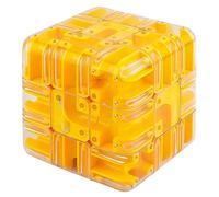 Puzzle Maze Cube, Marble Challenge mazes Ball, Engaging Brain Teaser Toy, Spatial Awareness Brain Training Toy, for Stress Relief & Logic Development (B)