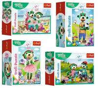 Puzzle mini 54 elementy. Wesoły świat Treflików, mix wzorów - Trefl