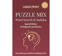 Puzzle MIX - Word Search & Sudoku: Special Edition for Beginners and Seniors (Mertin Senior Puzzle Series)