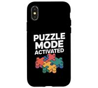 Puzzle Mode Activated Colorful Puzzle Pieces Case for iPhone X/XS
